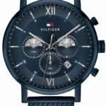 Niebieska tarcza chronografu 1710397 na mesh bransolecie 22 mm – zdjęcie główne