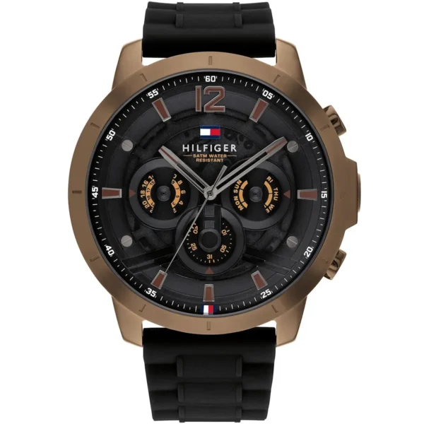 Zegarek męski Tommy Hilfiger Luca 1710491 tarczą w kolorze czarnym – zdjęcie główne