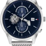 Granatowa tarcza Ø44 mm 1710504 z mesh bransoletą 21 mm