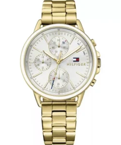 Jasno-złota tarcza Ø40 mm 1781786 z pozłacaną bransoletą 18 mm – zdjęcie główne