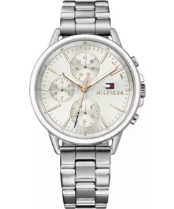 Srebrna tarcza Ø40 mm 1781787 ze stalową bransoletą 18 mm – zdjęcie główne