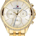 Złoty zegarek Ari 1781977 z kryształkami. – zdjęcie główne