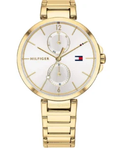 Złota tarcza sunray z mesh bransoletą – zdjęcie główne