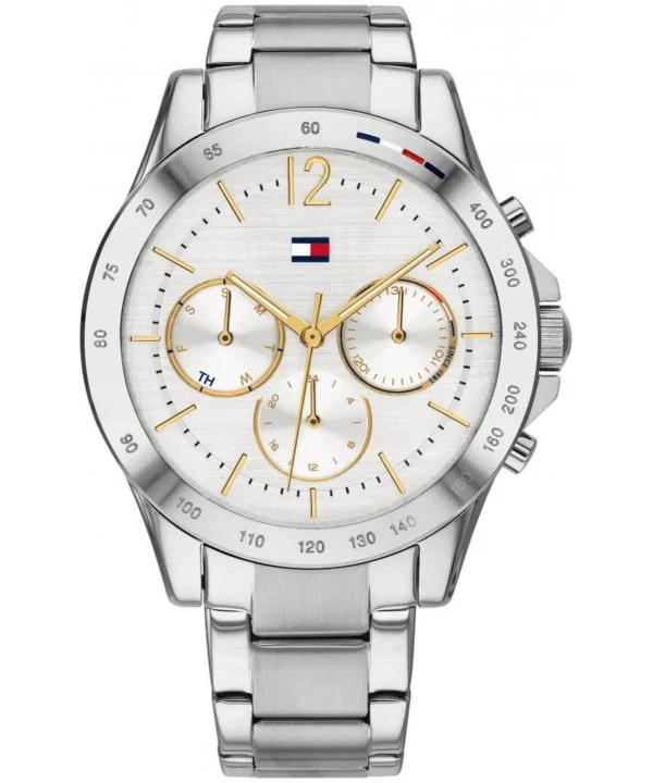 Srebrna tarcza z meshową bransoletą – zdjęcie główne