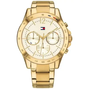 Złoty zegarek z meshową bransoletą PVD gold – zdjęcie główne