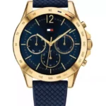 Granatowa tarcza ze silikonowym paskiem – zdjęcie główne