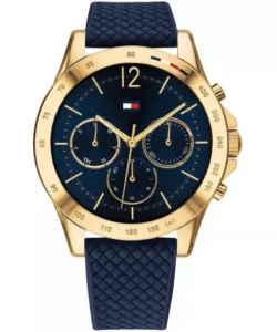 Granatowa tarcza ze silikonowym paskiem – zdjęcie główne