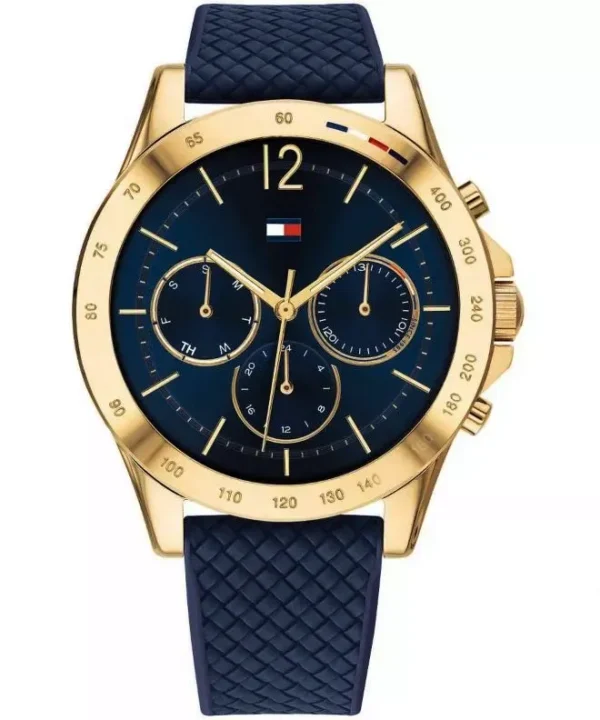 Granatowa tarcza ze silikonowym paskiem – zdjęcie główne