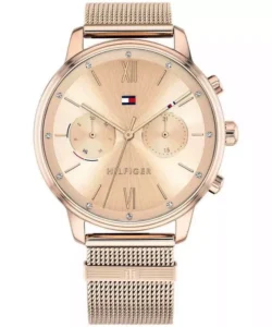 Zegarek damski Tommy Hilfiger 1782303 Blake różowe złoto mesh bransoleta Day-Date – zdjęcie główne