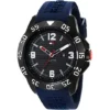 Zegarek męski Tommy Hilfiger Cole 1790984 niebieski pasek TPU czarna tarcza koperta 44 mm
