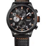 Zegarek 1791136 czarny pasek skórzany. – zdjęcie główne