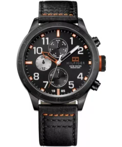 Zegarek 1791136 czarny pasek skórzany. – zdjęcie główne