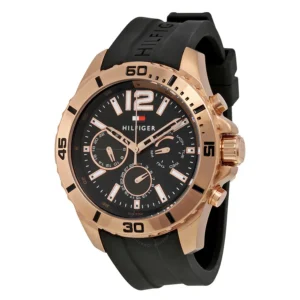 Zegarek Nolan 1791145 czarna tarcza sportowy silikonowy pasek – zdjęcie główne