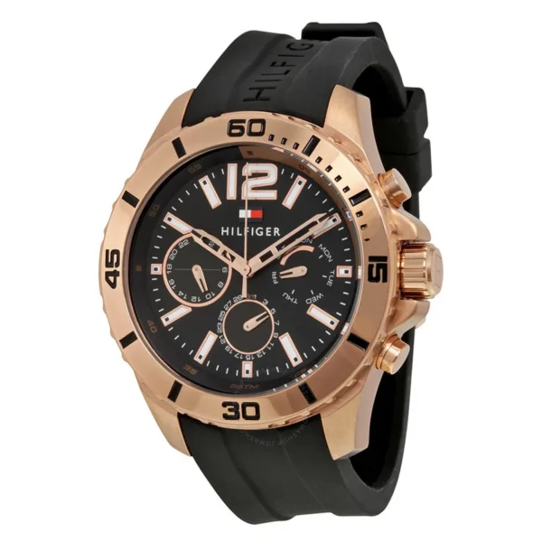 Zegarek Nolan 1791145 czarna tarcza sportowy silikonowy pasek – zdjęcie główne