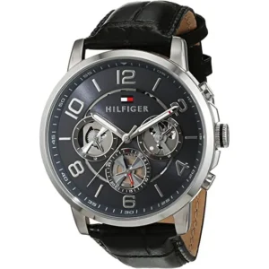 Zegarek męski Tommy Hilfiger Keagan 1791289 czarna tarcza sunburst – zdjęcie główne