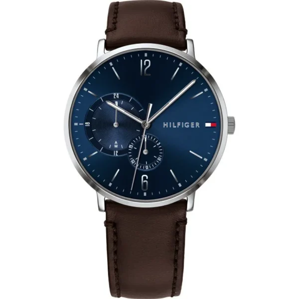 Zegarek męski Brooklyn 1791508 ecru tarcza skórzany pasek – zdjęcie główne