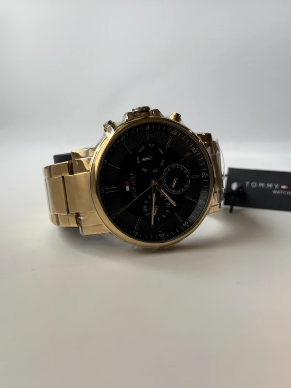 Czarna tarcza open-heart 1710589 z mesh bransoletą 22 mm – zdjęcie 8