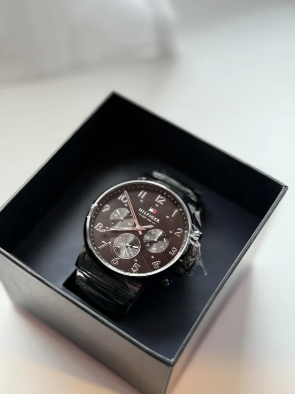 Zegarek Daniel 1710383 czarny mesh chronograf – zdjęcie 5