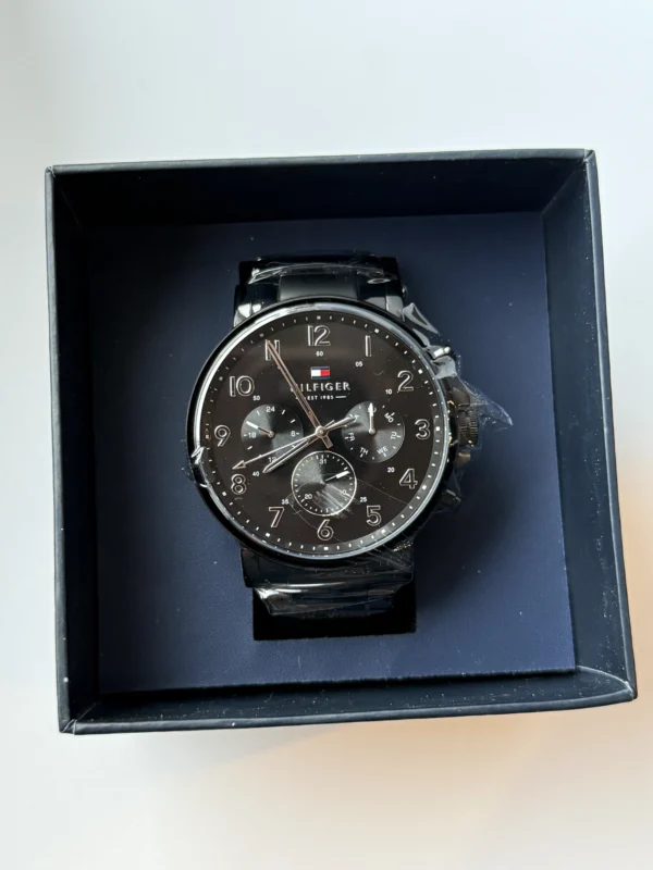 Zegarek Daniel 1710383 czarny mesh chronograf – zdjęcie 7