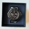 Czarny chronograf Evan 1710410 Ø44 mm na mesh bransolecie PVD czarny 22 mm – zdjęcie 4