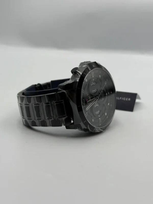 Czarna skeleton tarcza Ø50 mm 1710494 z stalową bransoletą 24 mm – zdjęcie 13