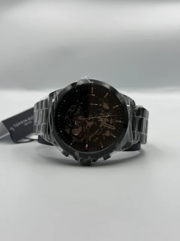 Czarna skeleton tarcza 1710478 na bransolecie PVD 21 mm – zdjęcie 4
