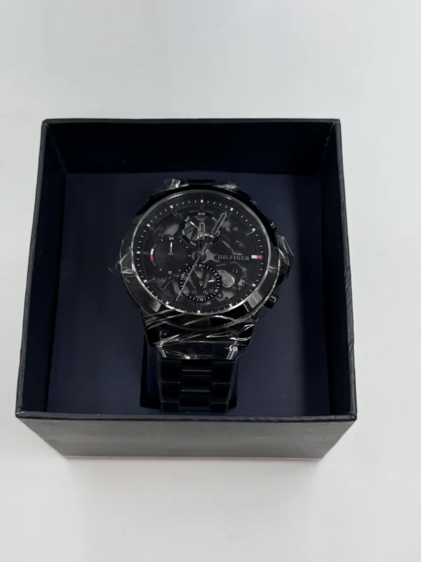 Czarna skeleton tarcza 1710478 na bransolecie PVD 21 mm – zdjęcie 7