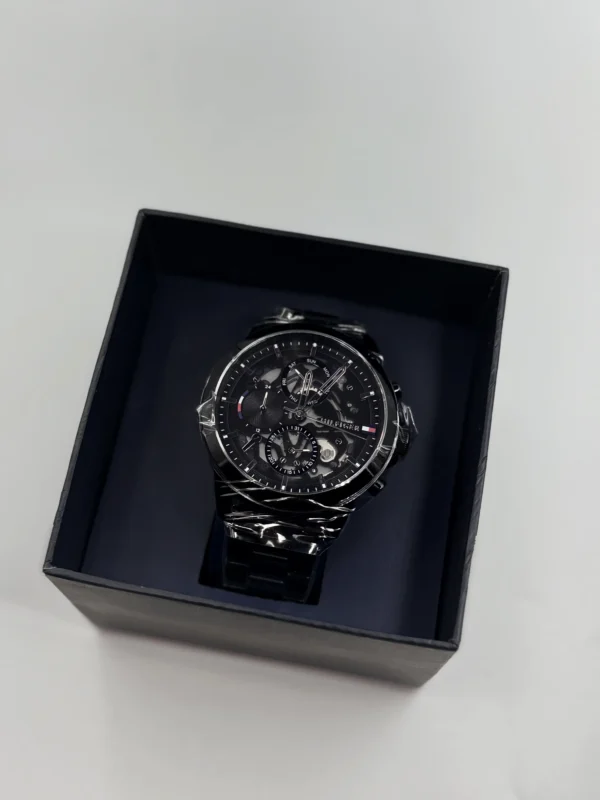 Czarna skeleton tarcza 1710478 na bransolecie PVD 21 mm – zdjęcie 8