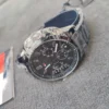 Zegarek męski Tommy Hilfiger Decker 1791560 granatowa stalowa bransoleta chronograf – zdjęcie 4