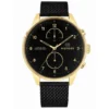 Tommy Hilfiger Chase 1791580 Ø44×50×10 mm czarna tarcza – zdjęcie główne