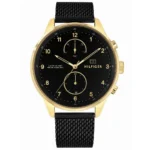 Tommy Hilfiger Chase 1791580 Ø44×50×10 mm czarna tarcza – zdjęcie główne