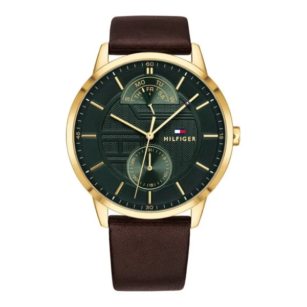 Tommy Hilfiger Hunter 1791607 Ø44 mm zielona tarcza – zdjęcie główne