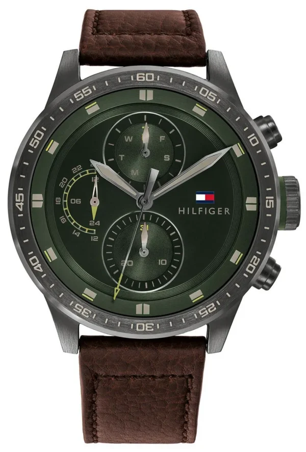 Tommy Hilfiger Trent 1791809 Ø46 mm zielona tarcza – zdjęcie główne