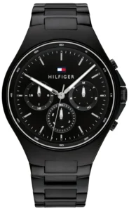 Tommy Hilfiger Justin 1792055 Ø44 mm czarna tarcza – zdjęcie główne