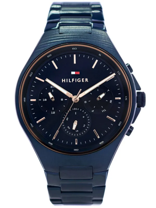 Tommy Hilfiger Justin 1792058 Ø44 mm czarna tarcza – zdjęcie główne
