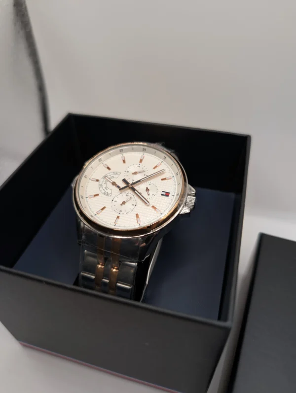 Tommy Hilfiger Shawn 1791617 Ø44 mm biała tarcza – zdjęcie 11