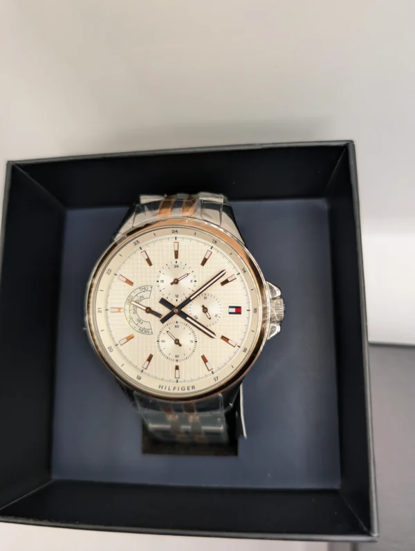 Tommy Hilfiger Shawn 1791617 Ø44 mm biała tarcza – zdjęcie 10