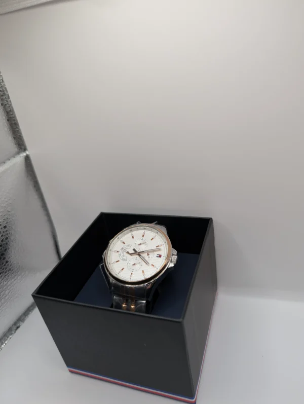 Tommy Hilfiger Shawn 1791617 Ø44 mm biała tarcza – zdjęcie 7