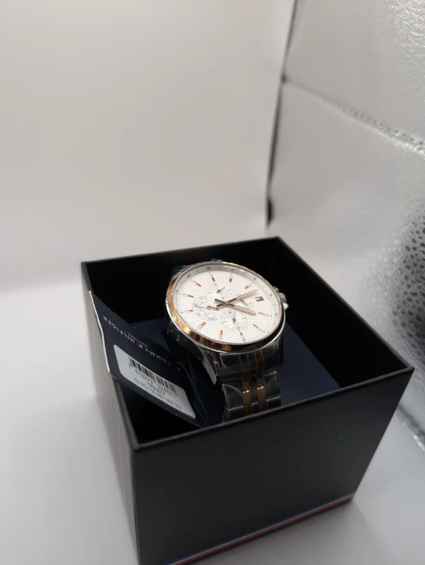 Tommy Hilfiger Shawn 1791617 Ø44 mm biała tarcza – zdjęcie 6