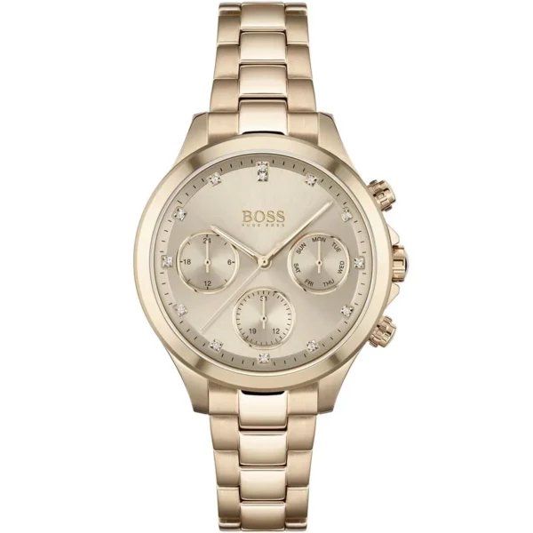 Damski zegarek Hugo Boss Hera 1502592 z kopertą w kolorze różowego złota o średnicy 38mm – zdjęcie główne