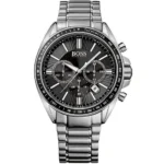 Męski zegarek Hugo Boss Driver Chronograph 1513080 z czarną kopertą o średnicy 44mm z powlekaniem PVD – zdjęcie główne