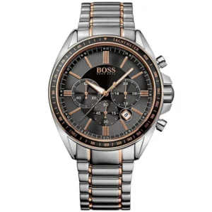 Męski zegarek Hugo Boss Driver Sport Chronograph 1513094 z kopertą o średnicy 44mm ze stali nierdzewnej i różowego złota PVD – zdjęcie główne