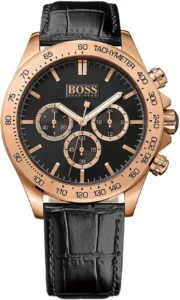 Męski zegarek Hugo Boss 1513179 z kopertą o średnicy 44mm ze stali w kolorze różowego złota – zdjęcie główne