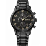 Męski zegarek Hugo Boss Aeroliner 1513275 ze stalową bransoletą – zdjęcie główne