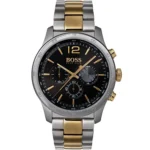 Męski zegarek Hugo Boss Chronograph 1513529 z kopertą ze stali nierdzewnej w odcieniu różowego złota o średnicy 45mm – zdjęcie główne