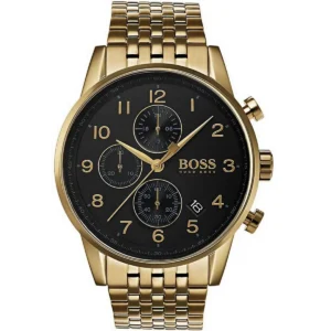 Męski zegarek Hugo Boss Chronograph 1513531 z kopertą ze stali nierdzewnej w odcieniu różowego złota o średnicy 44mm – zdjęcie główne