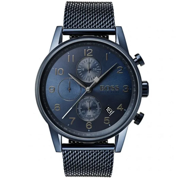 Męski zegarek Hugo Boss Chronograph 1513538 z kopertą z niebieskiej stali o średnicy 44mm – zdjęcie główne