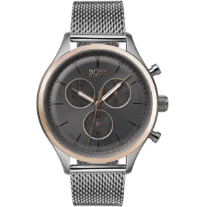 Męski zegarek Hugo Boss Chronograph 1513549 z kopertą ze szczotkowanej stali nierdzewnej o średnicy 42mm – zdjęcie główne