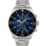 Męski zegarek Hugo Boss Ocean Edition Chrono 1513704 ze stalową kopertą o średnicy 46mm – zdjęcie główne