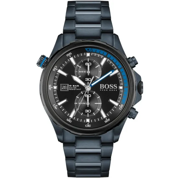 Męski zegarek Hugo Boss Globetrotter 1513824 ze stalową kopertą o średnicy 46mm – zdjęcie główne